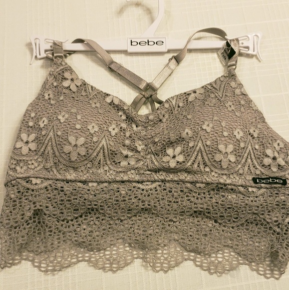 Bebe Frosted Strappy Racerback Barlette - Picture 2 of 4